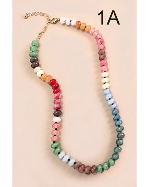 Glass Beaded Necklaces