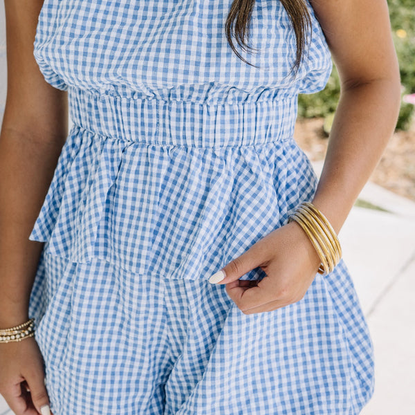 Lenny Gingham Bubble Set