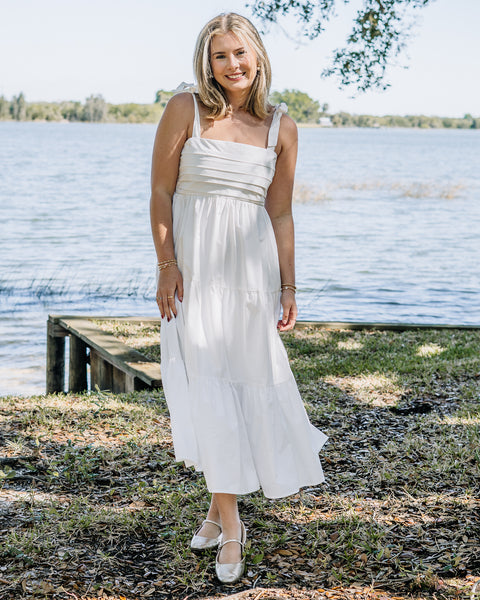 Willow Pleated Midi Dress