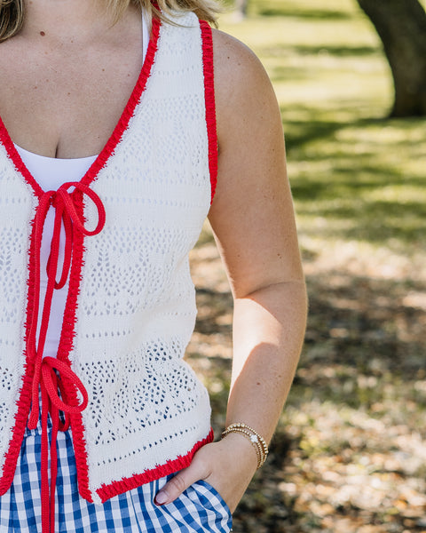 Crochet Front Tie Top