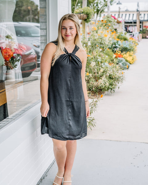 Lola Silk Halter Dress