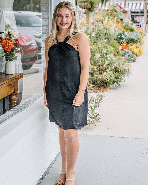 Lola Silk Halter Dress