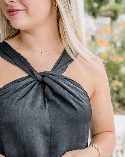 Lola Silk Halter Dress