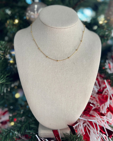 Ashley Gold Ball Choker