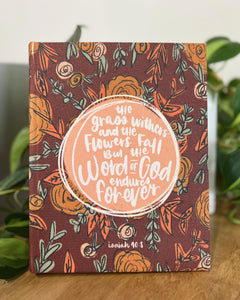 Fall Floral ESV Bible