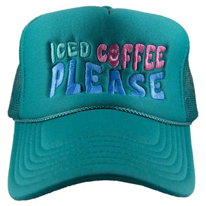 Iced Coffee Please Foam Trucker Hat