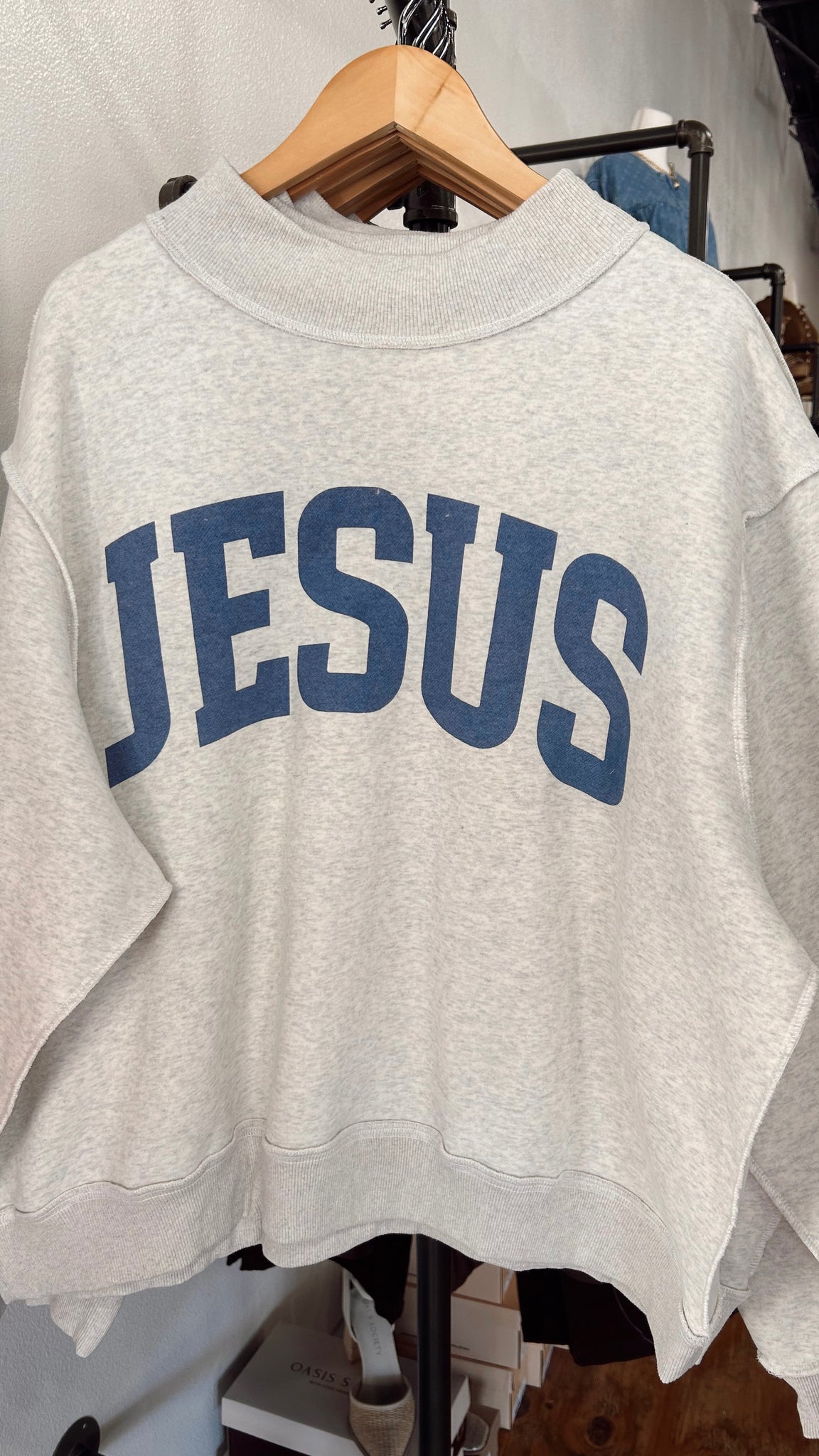 Reversible Jesus Mock-neck