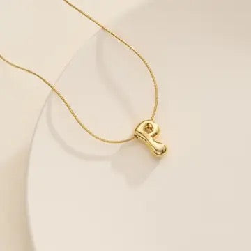 Bubble Initial Necklace
