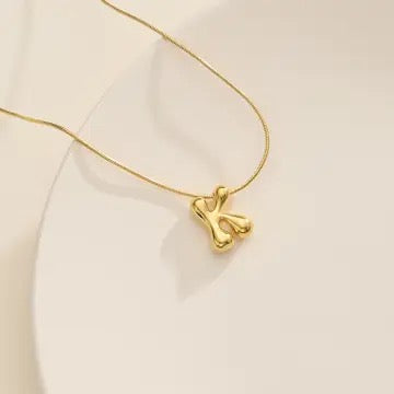 Bubble Initial Necklace