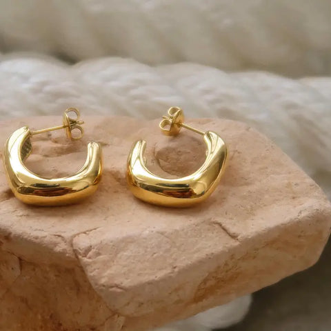 Demi Gold Hoop Earrings