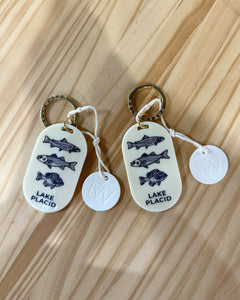Lake Placid Fish Keychain