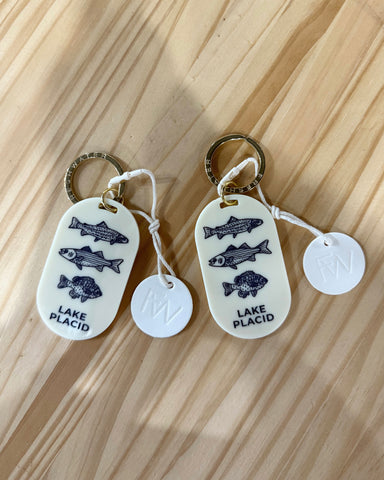 Lake Placid Fish Keychain