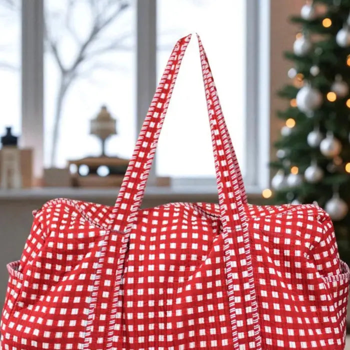 Brighton Red Gingham Duffle Bag