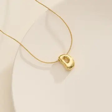 Bubble Initial Necklace