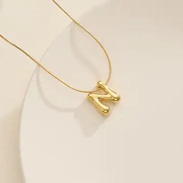 Bubble Initial Necklace
