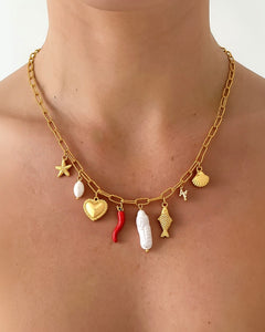 Pepper Fish Charm Necklace