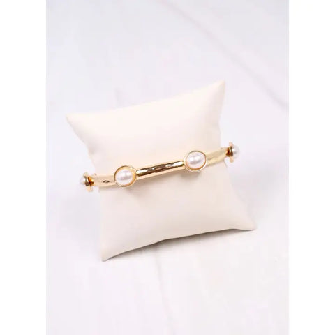 Gold Pearl Bracelet