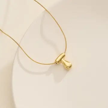 Bubble Initial Necklace