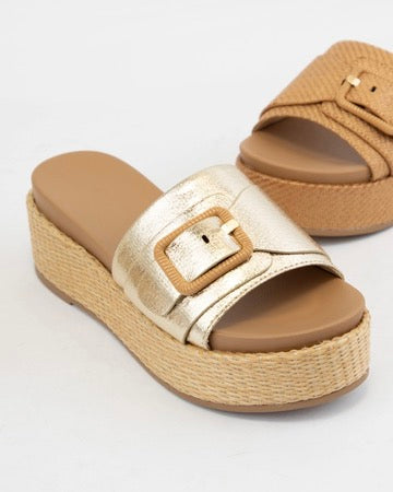 Lulah Gold Sandal