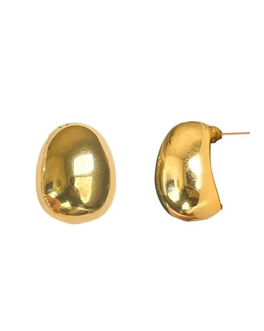 Gold Gumdrop Earrings