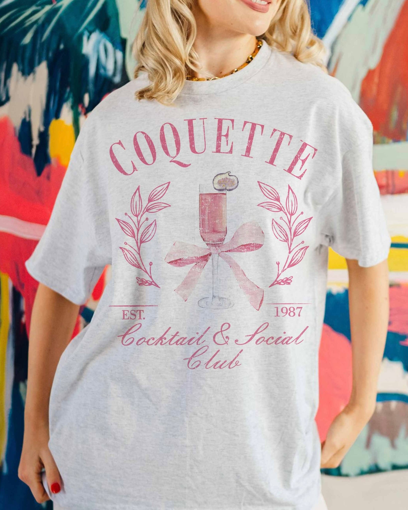 Coquette Social Club Oversized Tee