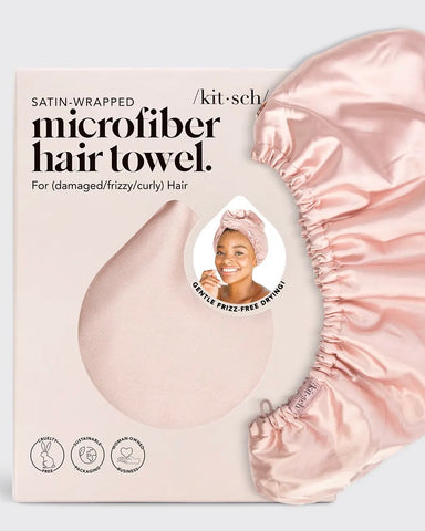 Satin-Wrapped Hair Towel