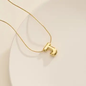 Bubble Initial Necklace