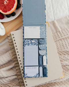 French Blue Floral Planner Stickies