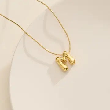 Bubble Initial Necklace