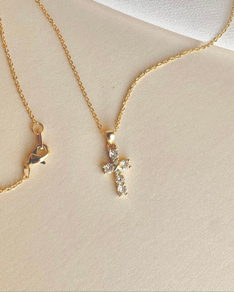 Crystal Cross Necklace