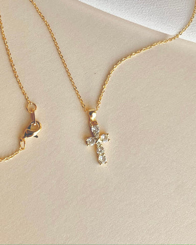 Crystal Cross Necklace
