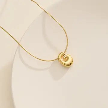 Bubble Initial Necklace