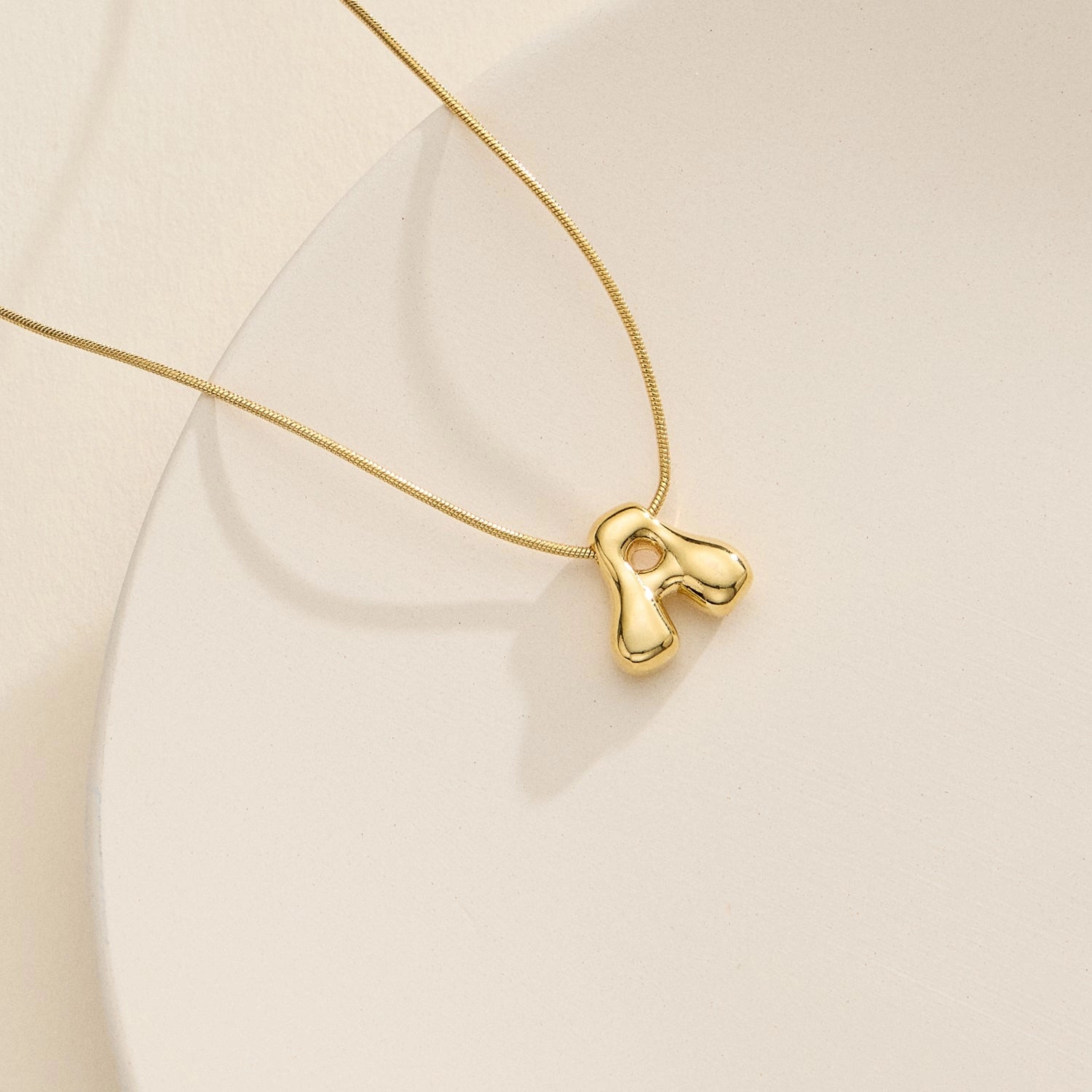 Bubble Initial Necklace