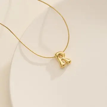 Bubble Initial Necklace