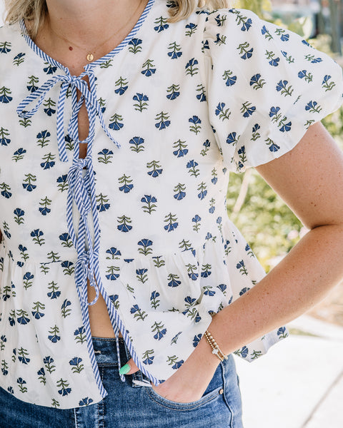 Mia Tie Blouse