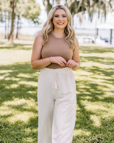 Too Good For You Bodysuit- Beige