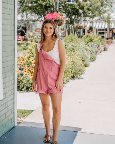 Pretty In Pink Overalls