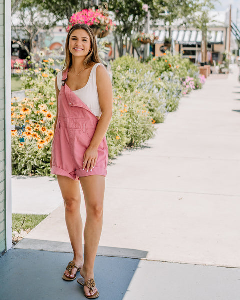 Pretty In Pink Overalls
