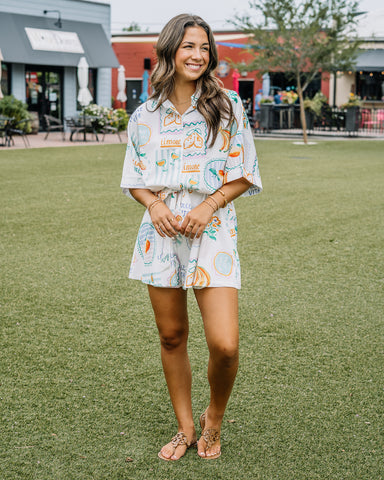 Fruit Salad Oversized Romper