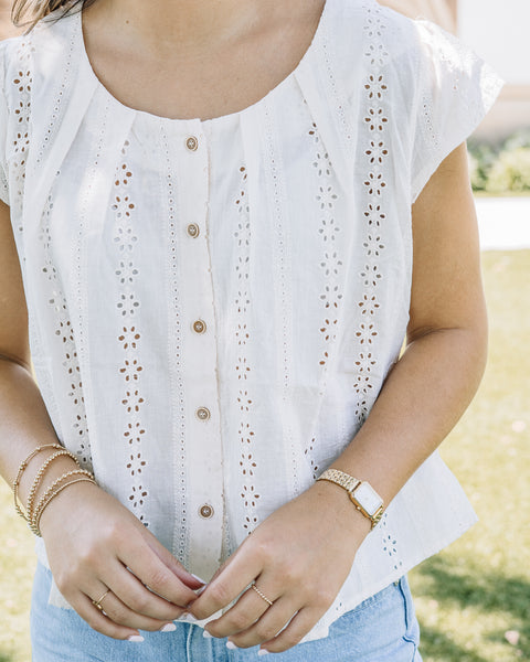 Macie Round Neck Top