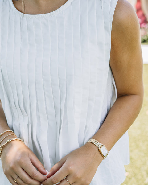 Kiley Pleated Top
