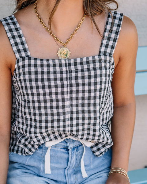 Ginger Gingham Top