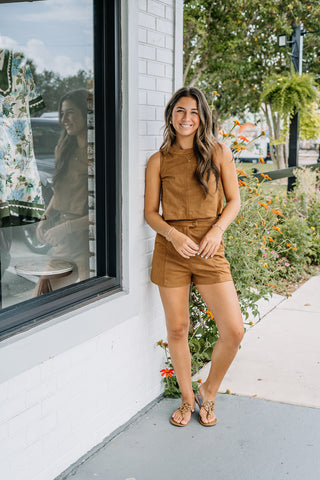 Hallie Suede Top
