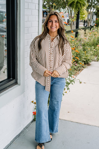 Missy Button up - Brown