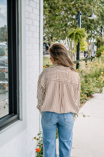 Missy Button up - Brown