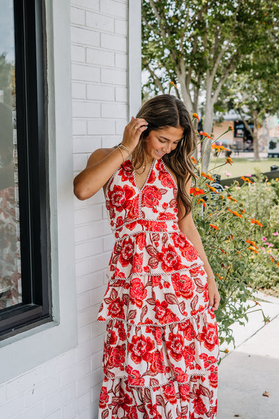 Miss Me Halter Midi Dress