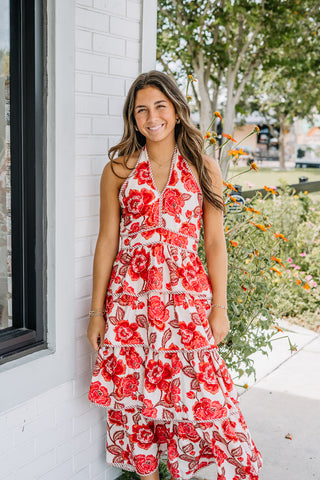 Miss Me Halter Midi Dress