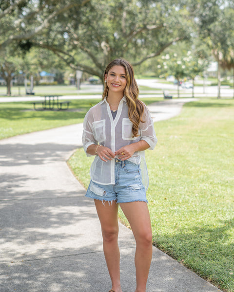 Dixon Button Down Mesh Shirt
