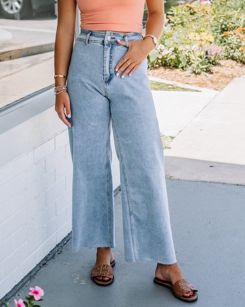 Marine High Waisted Straight Jean