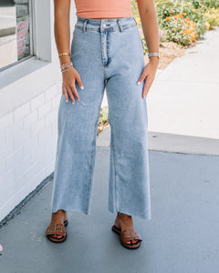 Marine High Waisted Straight Jean